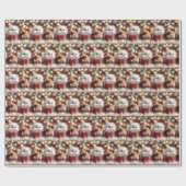 Weihnachts-Perserkätzchen in einer Geschenkboxen Geschenkpapier (Flach)