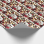 Weihnachts-Perserkätzchen in einer Geschenkboxen Geschenkpapier (Ecke)