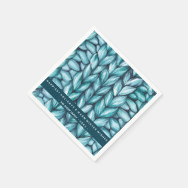 Weihnachts Personalisiert geknetet Serviette