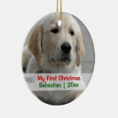 Weihnachts-Personalisierte Fotovorlage des Hauses Keramik Ornament (Rechts)