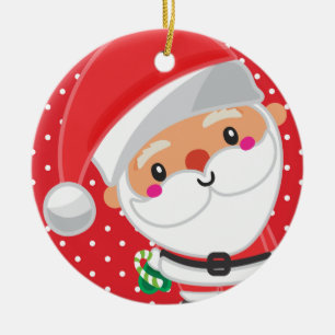 Weihnachts-Personalisierte Süsse des Weihnachtsma Keramik Ornament