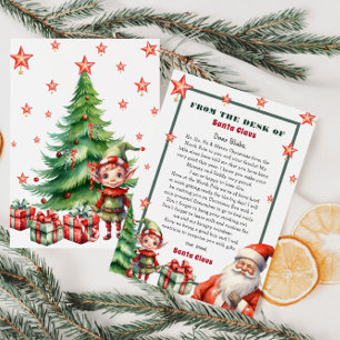 Weihnachts-Personalisierter Brief von Santa und El Einladung
