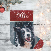 Weihnachts-Personalisierter Pet-Picture-Strumpf Großer Weihnachtsstrumpf