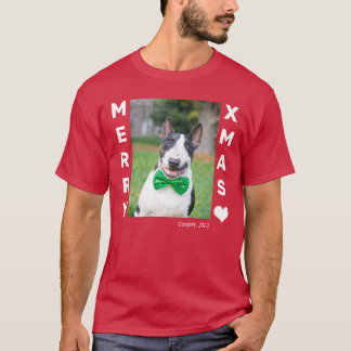 Weihnachts-Personalisiertes Haustier-Foto T-Shirt