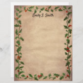 Weihnachts-Personalisiertes Schreibpapier (Vorne/Hinten)