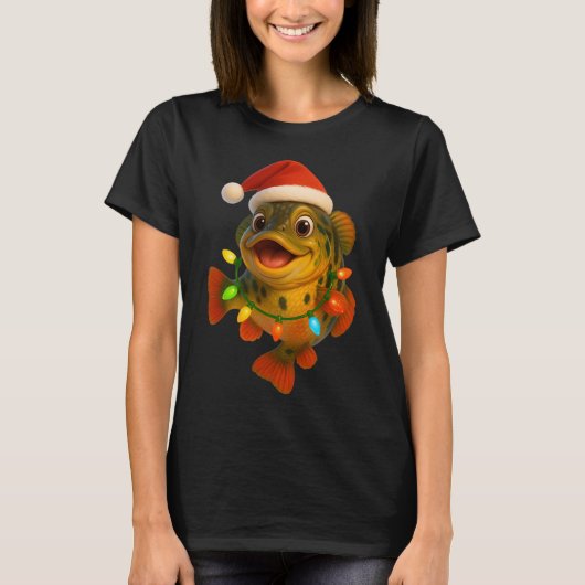Weihnachts-Pfauenaugenbarsch T-Shirt (Vorderseite)