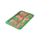 Weihnachts-Pfefferköntänzer Badematte (Schrägansicht)