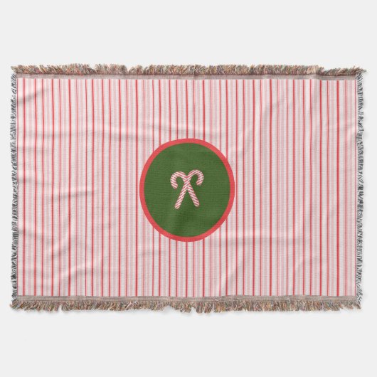 Weihnachts-/Pfefferminzdecke Decke (Vorderseite)