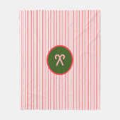 Weihnachts-/Pfefferminzdecke Fleecedecke (Vorderseite)