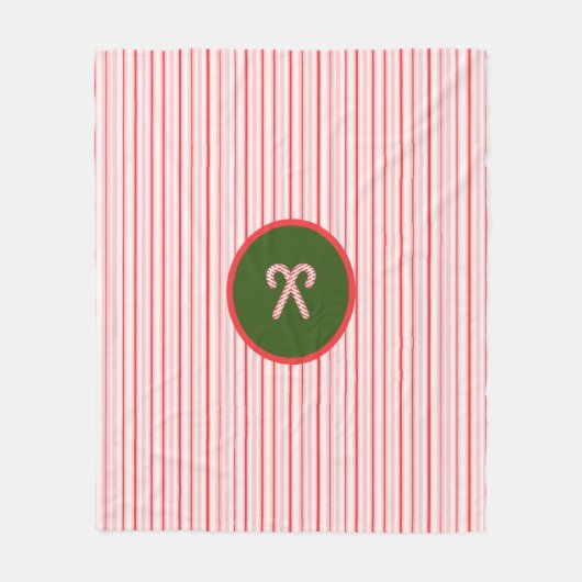 Weihnachts-/Pfefferminzdecke Fleecedecke (Vorderseite)