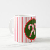 Weihnachts-/Pfefferminzfest-Tasse Kaffeetasse (Vorderseite Links)