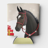 Weihnachts-Pferd Dosenkühler (Vorderseite)