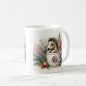 Weihnachts Pferd Kaffeetasse (VorderseiteRechts)