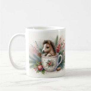 Weihnachts Pferd  Kaffeetasse