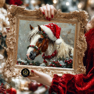 Weihnachts-Pferd-Möbel-Decoupage Seidenpapier