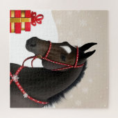 Weihnachts-Pferd Puzzle (Horizontal)