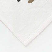 Weihnachts-Pferd-Weihnachtsmannmütze Weihnachtslic Fleecedecke (Ecke)