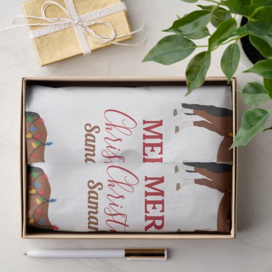 Weihnachts-Pferd-Weihnachtsmannmütze Weihnachtslic Seidenpapier (Geschenk)