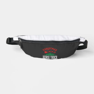 Weihnachts-Pferde-LKW-Santa-Schlitten Bauchtasche