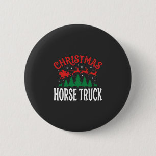 Weihnachts-Pferde-LKW-Santa-Schlitten Button