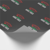 Weihnachts-Pferde-LKW-Santa-Schlitten Geschenkpapier (Ecke)