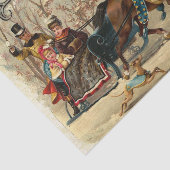 Weihnachts-Pferderückfahrt Seidenpapier (Ausschnitt)