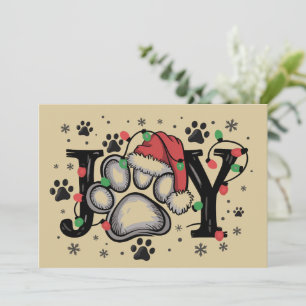 Weihnachts-Pfoten-Freude-Geschenkideen für Hunde-M Feiertagskarte