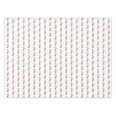 Weihnachts-Pfoten Tischdecke (Vorderseite (Horizontal))
