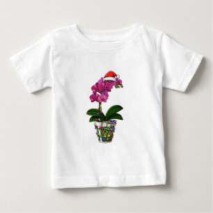 Weihnachts-Phalaenopsis-Motten-Orchideen-Holiday-L Baby T-shirt