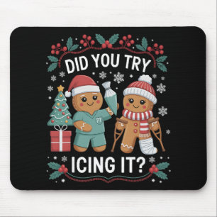 Weihnachts Physiotherapie Feiertage C Mousepad