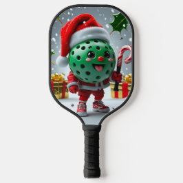 Weihnachts-Pickleball Cheer - Weihnachtsmannmütze  Pickleball Schläger