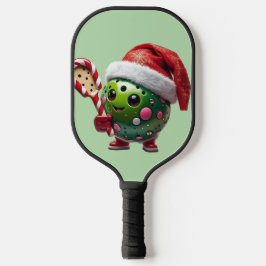 Weihnachts-Pickleball Cheer - Weihnachtsmannmütze  Pickleball Schläger