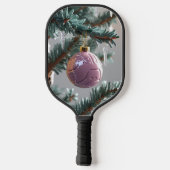 Weihnachts-Pickleball-Chef - Weihnachtsmannmütze & Pickleball Schläger (Rückseite)