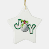 Weihnachts-PIckleball-Freude Keramik Ornament (Rechts)