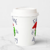 Weihnachts-Pickleball isst Dink und sei froh Pappbecher (Links)