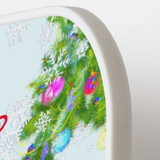 Weihnachts-Pickleball-Paddle-Geschenk Snowmans Par Pickleball Schläger (Linke Seite)