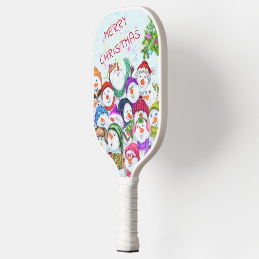 Weihnachts-Pickleball-Paddle-Geschenk Snowmans Par Pickleball Schläger (Links)