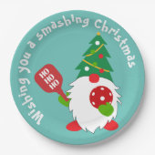 🎅 Weihnachts-Pickleball Paper-Teller Pappteller (Vorderseite)