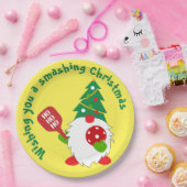 🎅 Weihnachts-Pickleball Paper-Teller Pappteller (Party)