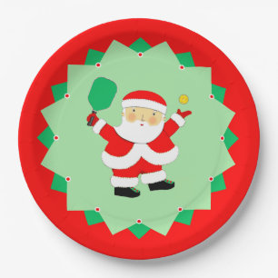 Weihnachts-Pickleball-Party Pappteller