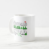 Weihnachts-Pickleball-Squad Pickleballer Xmas Love Kaffeetasse (Vorderseite Links)
