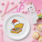 Weihnachts-Picknickkorb Pappteller (Party)