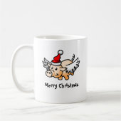 Weihnachts-Pig-Klassische Tasse (Links)