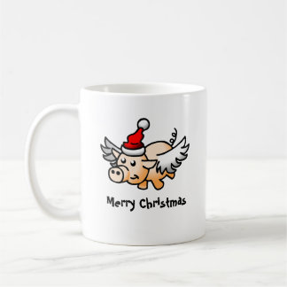 Weihnachts-Pig-Klassische Tasse