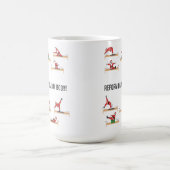 Weihnachts-Pilates-Reformer Santa Kaffeetasse (Mittel)