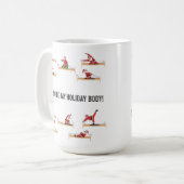 Weihnachts-Pilates-Reformer Santa Kaffeetasse (Vorderseite Links)