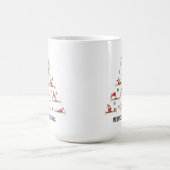 Weihnachts-Pilates-Reformer Santa Kaffeetasse (Mittel)