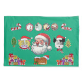 Weihnachts-Pillowcase mit Santa, Jerry und Rex Kissenbezug (Rückseite)