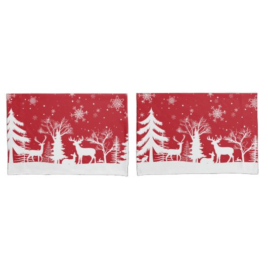 Weihnachts-Pillowcase-Set Kissenbezug (Vorderseite-Set)