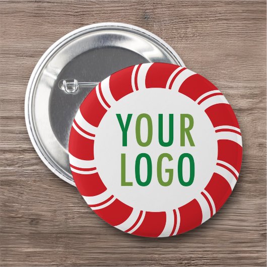 Weihnachts-Pinback-Button mit Firmenlogo Button